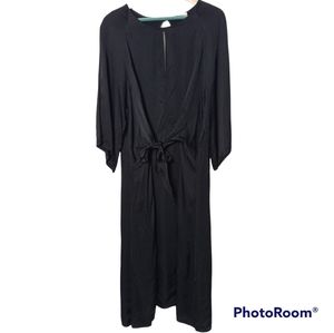 Stark X Keyhole Rayon Silky Tie Dress